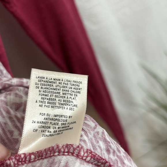 Anthropologie Women's floral long sleeve cut out top - Picture 5 of 7